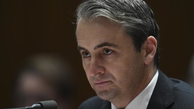 Commonwealth Bank CEO Matt Comyn at the House committee hearing 11.10.18. Picture: AAP