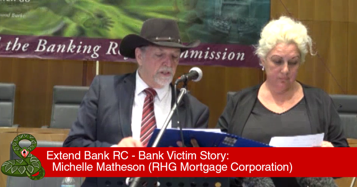 Michell Matheson - Extend Bank Royal Commission Parliament