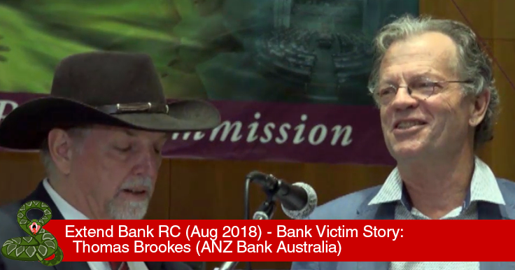 Thomas Brookes - Bank Victim Compensation Australia Royal Commission
