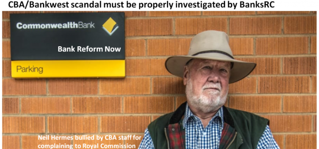 Neil Hermes upsets CBA with Bankwest complaint